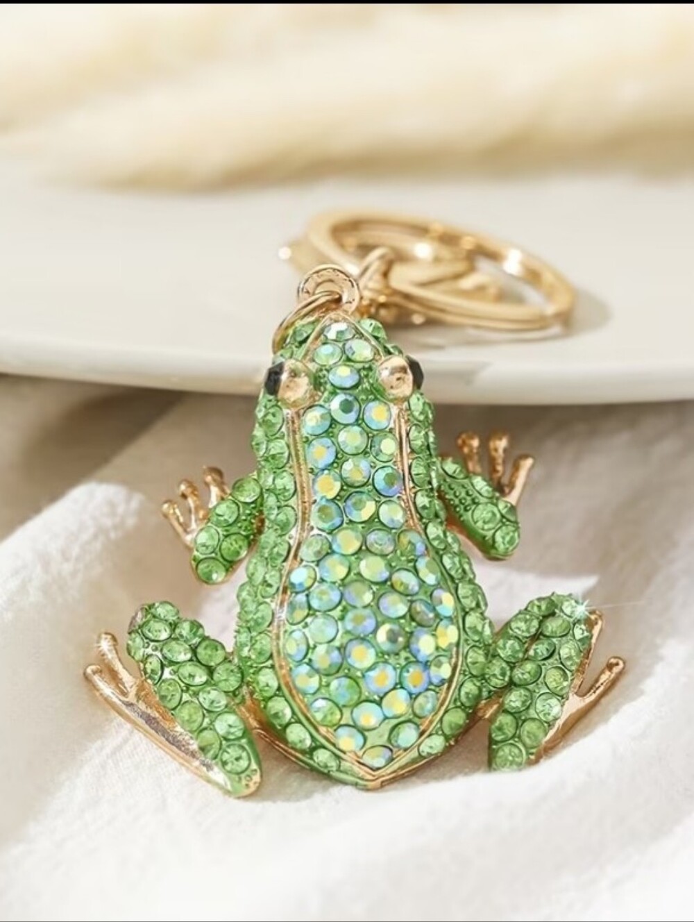 Green Frog Keychain/bag Charm